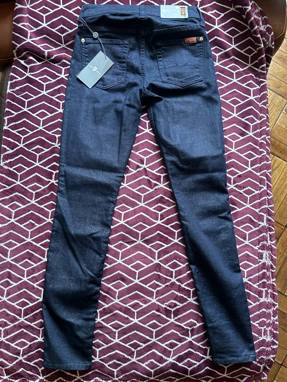 7 For All Mankind High-Rise Dark Indigo Women's Jeans - Picture 2 of 7